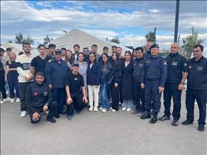 Ulaştırma Hizmetleri Bölümü Öğrencileri AFAD Tatbikatına Katıldı 